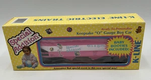 K-Line K-6241 O-Gauge It's a Girl! Special Addition Hopper Keepsake Box Car NEW - Picture 1 of 22