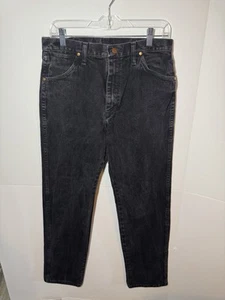 VTG Wrangler Jeans Men’s 31x34 13MWZ Cowboy Cut 90s Black USA Made - Picture 1 of 5