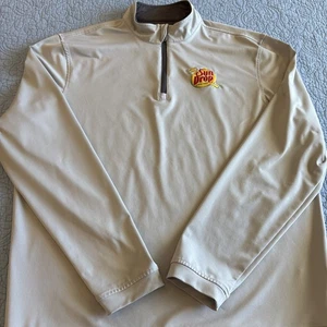 Sun Drop Citrus Soda Mens Large Pebble Beach Performance 1/4 zip - Picture 1 of 8