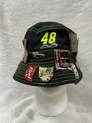 Nascar Hat with Many NASCAR Pins Earnhardt Jimmy Johnson Budweiswer - Image 1 of 4