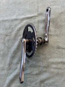 T.H. Industries 3 Pc BMX Cranks 175MM Vintage Chrome 9/16” - Picture 1 of 13