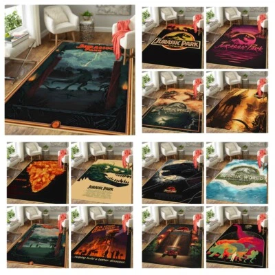 Teppich Living Ro Cartoon Teppich Jurassic Park Kinder Dinosaurier Teppich - Bild 1 von 4