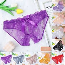 Womens Brief Underwear Cotton Sexy Lace Low Waisted Underwear For Women With
