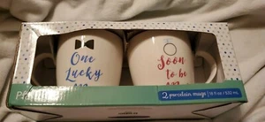 Pfaltzfraff Mug Set 2 Piece MR and Mrs 18 Oz. Coffee Mugs NIB - Picture 1 of 5