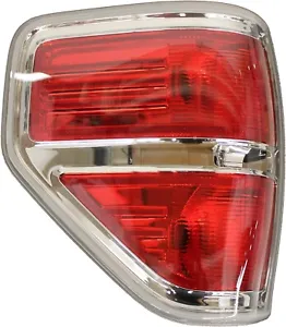 Genuine Ford OEM Chrome Left Tail Lamp Light 2009 thru 2014 F-150 - Picture 1 of 4