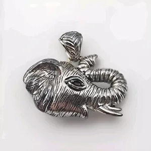 JAI John Hardy 925 Sterling Silver Elephant Pendant Enhancer - Picture 1 of 5