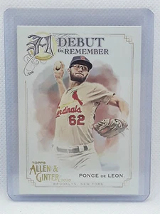 Daniel Ponce De Leon 2020 Allen & Ginter A Debut To Remember St. Louis Cardinals - Picture 1 of 2