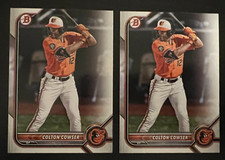 2 2022 Bowman Draft #BD-149 Colton Cowser Baltimore Orioles ROOKIE CARD RC