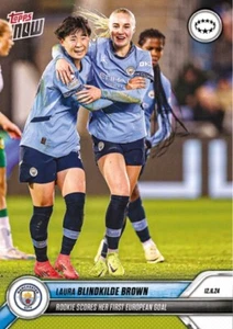 2024-25 TOPPS NOW UWCL UEFA CARD MANCHESTER CITY LAURA BLINKILDE BROWN #5 1st G - Picture 1 of 1