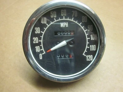 Harley Davidson Speedometer circa 60's 70's - Image 1 of 3
