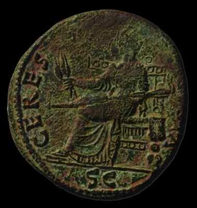 Superb Claudius AE dupondius - CERES - 41-54 AD - Picture 1 of 2