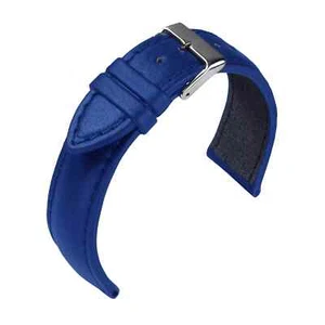 Watch Strap Vegan Alcantara, Faux Leather Royal Blue by Barington/Eulit - Picture 1 of 1