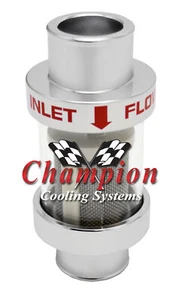 Eagle Champion Chrome In-Line Coolant Filter For a 1 1/2" Hose #CCHF-CHR 1 1/2 - Picture 1 of 6