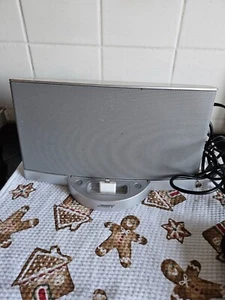 Bose Sounddock Series 2 II i oryginalny zasilacz z adapterem - srebrny - Zdjęcie 1 z 4