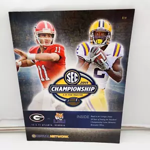 SEC CHAMPIONSHIP FOOTBALL PROGRAM - 2011 - GEORGIA vs LSU - VERY TOUGH TO FIND - Picture 1 of 4