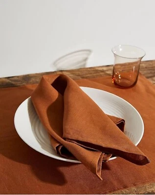 Terracotta 50 Piece Napkins Handcrafted Family Event Table Decor Cotton Napkins - Image 1 of 4
