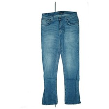 Nudie Jeans Co Men's Slim Fit Stretch Trousers High Rise W32 L32 Used Blue Top