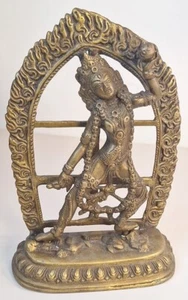 Antigua estatua de pátina de latón sabiduría y comprensión Vajrayoguini (Naro Kha Chod) - Imagen 1 de 7