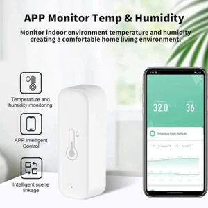 Tuya WiFi Temperature Humidity Sensor Thermometer Hygrometer Smart Home UK - Picture 1 of 19