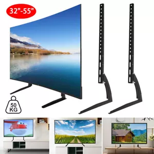 Universal TV Stand Base Tabletop Vesa Pedestal Mount For LCD LED TV 37-55" TOP - Picture 1 of 11