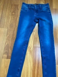 girl comfortable jeans joggers stretched sz 10 school evening party fall summer - Picture 1 of 3