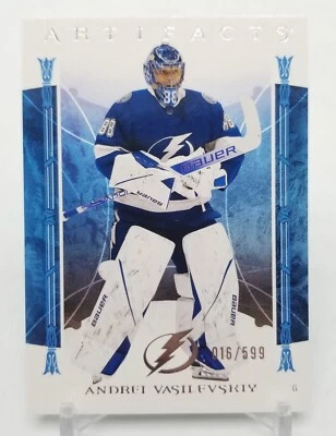 2022-23 Upper Deck Artifacts ANDREI VASILEVSKIY Silver /599 Tampa Bay Lightning - Image 1 of 4