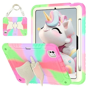 For iPad Pro 11 inch (2024 M4) Kids Shockproof Unicorn Butterfly Stand Case Cove - Picture 1 of 26