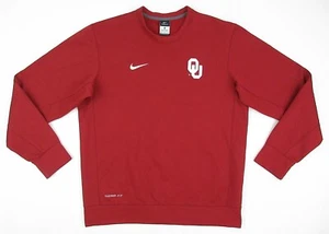 Nike Oklahoma Sooners THERMA-FIT Micro Waffle Sweatshirt Sz Medium - Picture 1 of 8