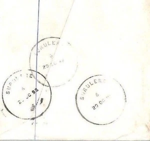 Nigeria *SURULERE* Skeleton Postmark MISSIONARY Cover MIVA Austria 1993 CF103 - Picture 1 of 6