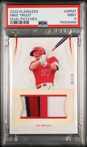 Mike Trout 2022 Panini Impecables Parches Dorados/10 Dorado #DP-MT Juego Usado PSA 9 - Imagen 1 de 2