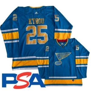 Jordan Kyrou Signed St Louis Blues Jersey PSA/DNA Autographed - Picture 1 of 6