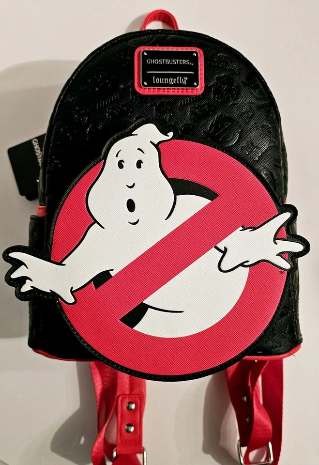 Officially Licensed Loungefly Ghostbusters Logo Vegan Leather Mini Backpack