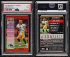 2005 Bowman Chrome Bronze Refractor /150 Brett Favre #10 PSA 9 MINT HOF
