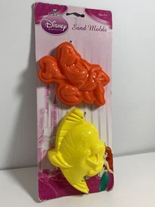 Disney Princess Little Mermaid Sebastian & Flounder Sand Molds Ages 3+ D4 - Picture 1 of 12