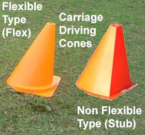 Carriage Driving Cones Flexible or Non-Flexible For Horse Driving Trials HDT CDE - Picture 1 of 8