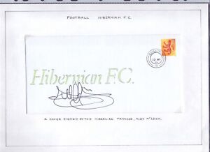 Original Home Made Postal Cover signed by  Hibernian Manager Alex McLeish 2001