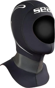 SEAC Tekno 5mm Neoprene Wetsuit Hood with Anti B Valve - Picture 1 of 12