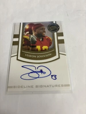 2010 Press Pass Sideline Signatures Stafon Johnson (SS-SJ) - Image 1 of 2