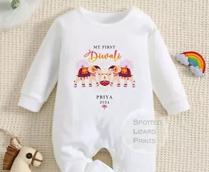 My First Diwali Personalizzato Bambino - Primo Pigiama Diwali - 1° Regalo Diwali - Foto 1 di 19
