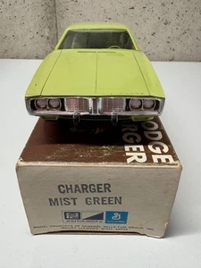 🎁ORIGINAL Mist Green VINTAGE MPC 1973 DODGE CHARGER PROMO MODEL W ORIGINAL BOX! - Picture 1 of 10
