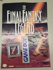 Final Fantasy Legend - Gioco RPG Nintendo GameBoy + Manuale + Mappa/Poster - TESTATO - Foto 1 di 7