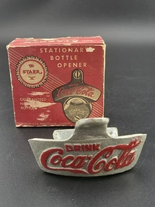 Vintage 60er Jahre Coca Cola ~ Starr "X" Wand Flaschenöffner braun Co ~ USA ~ OVP - Bild 1 von 7