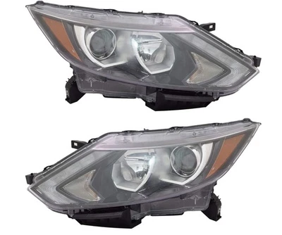 For Nissan Rogue Sport 2017-2019 Halogen TYC Headlight with Bulbs &LED DRL Pair - Image 1 of 4