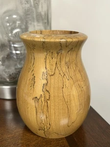 Vintage handgefertigte natürliche Myrtenholz Vase Coos Bay, Oregon - Bild 1 von 5