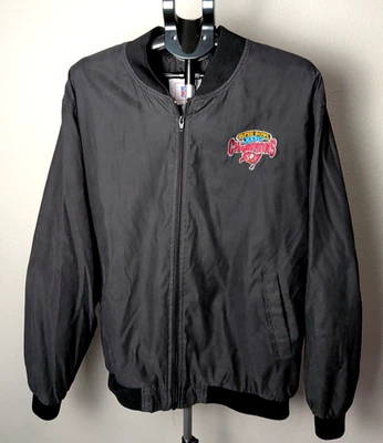 NFL Super Bowl XXXVII 2003 Tampa Bay Buccaneers Hombres Chaqueta Ligera Talla Grande Foto 1 de 4