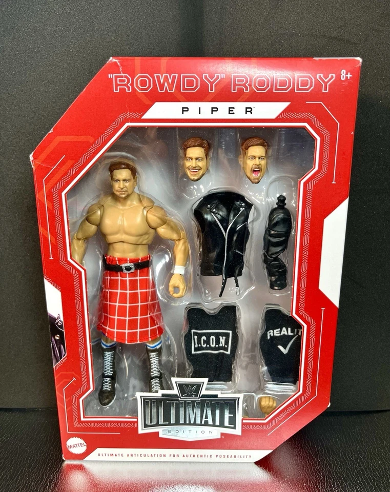 WWE WCW Ultimate Edition Rowdy Roddy Piper 6" Action Figure 2023 Mattel #HVJ31