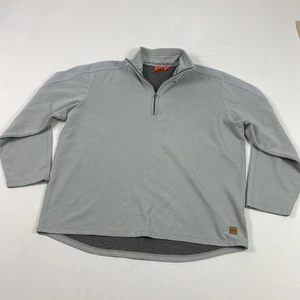 BOSS Hugo Boss Pullover Herren XL grau Quarter Zip Fleece gefüttert lichtempfindlich - Bild 1 von 22