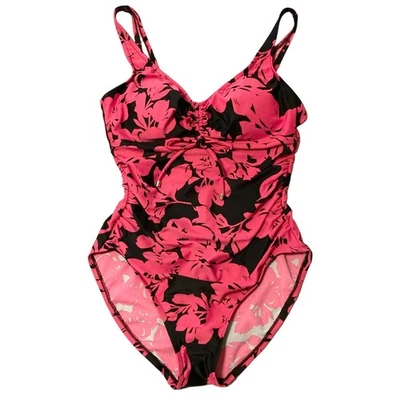 Traje de baño verde aguamarina medio rosa y negro cintura alta acolchado corbata estilo frontal 670547 Foto 1 de 4