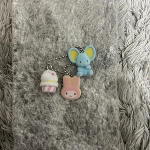 My Melo Netflix Original My Melody Kuromi Flat Keychain SET Unopened - Picture 1 of 1
