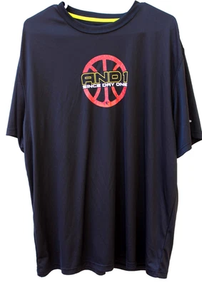 Men's AND1 PerformanceT-Shirt L Moisture Wicking Workout Gym Tee Crew Neck - Image 1 of 2